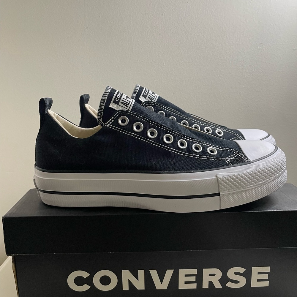 Converse CTAS Low Ox Classic Black Slip Platform